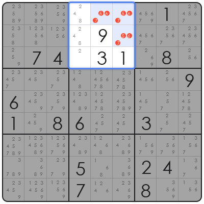 killer sudoku cage combinations